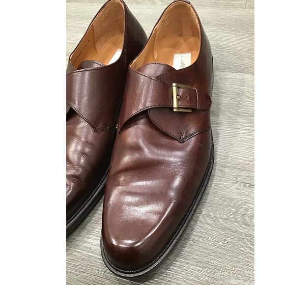 Mezlan Tortosa Mens Red Brown‎ Leather Single Monk Strap Dress Shoes Size 13 M main image 8